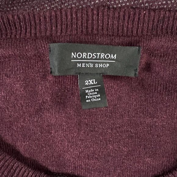 NWT NORDSTROM Purple Wool Mix Crew Neck Sweater‎ (2XL) - Picture 6 of 8